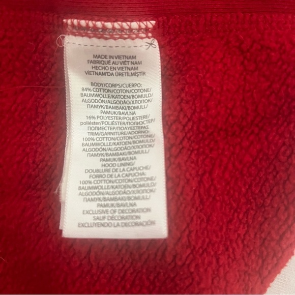 POLO RALPH LAUREN Blue Label Fleece Full Zip Hoodie Red Men Medium EUC Heavy - Picture 6 of 14
